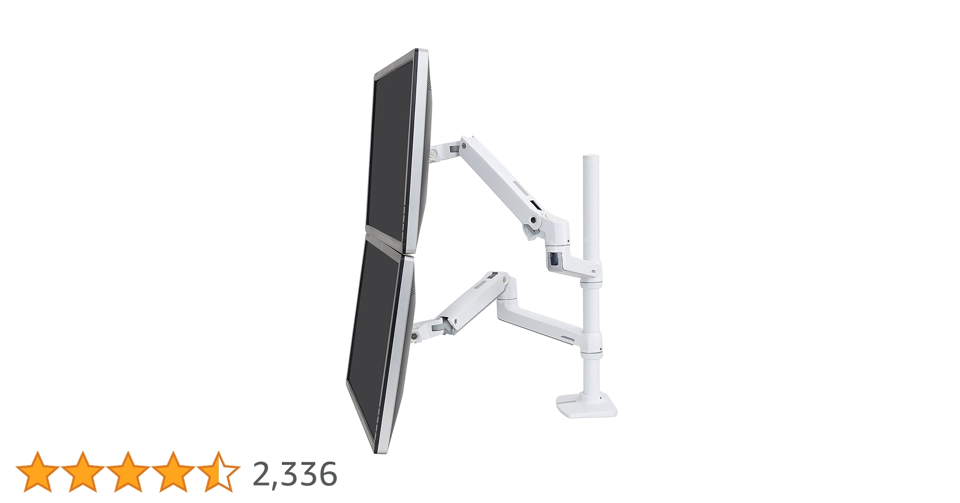 ergotron LX デュアルスタッキングアーム 長身ポール ホワイト