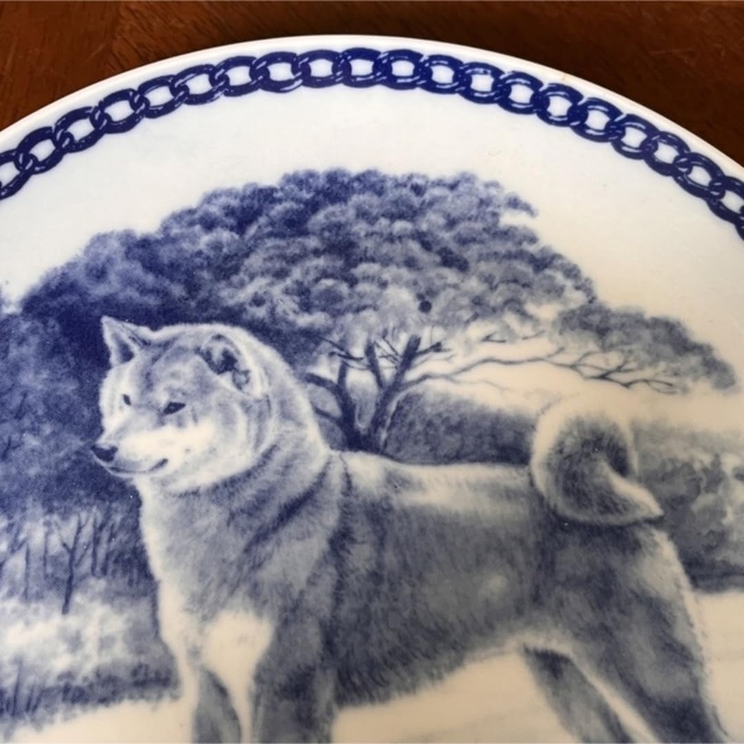 【未使用美品】デンマーク製　横浜タカラダ★柴犬★絵皿 Amazon | 横浜タカラダ柴犬 絵皿 デンマーク製 老舗TAKARADA