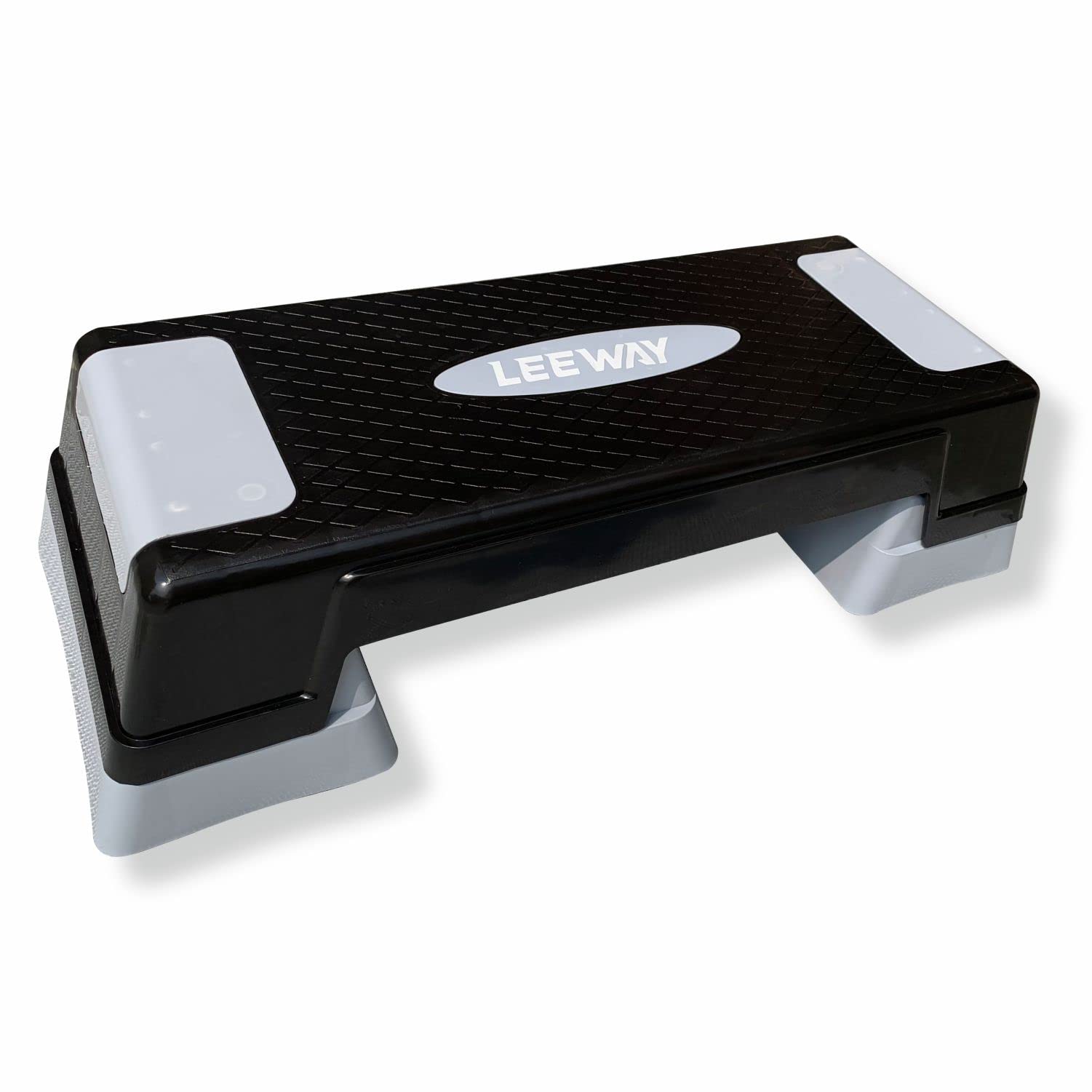 Leeway Aerobic Step Platform - Multilevel Adjustable Stepper, Polypropylene, 75 X 30 X 20 CM