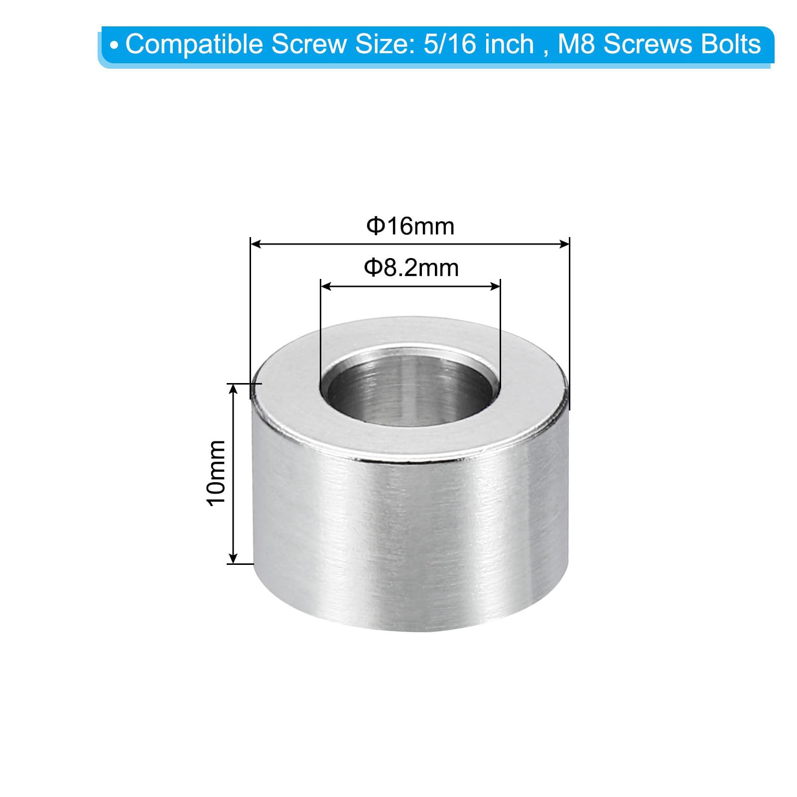 Unifizz M8 Stainless Steel Spacers - Image 2