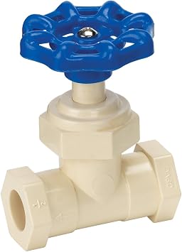 Homewerks VSVCPVE3B Stop Valve, x Solvent, CPVC, 1/2-Inch, 0.5 Inch, Blue