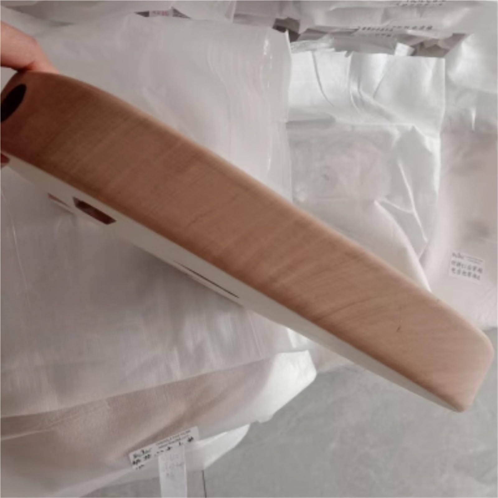 Unfinished Guitar Body One Piece Mahogany Body With Tiger Grain Finish For TL Electric Guitar