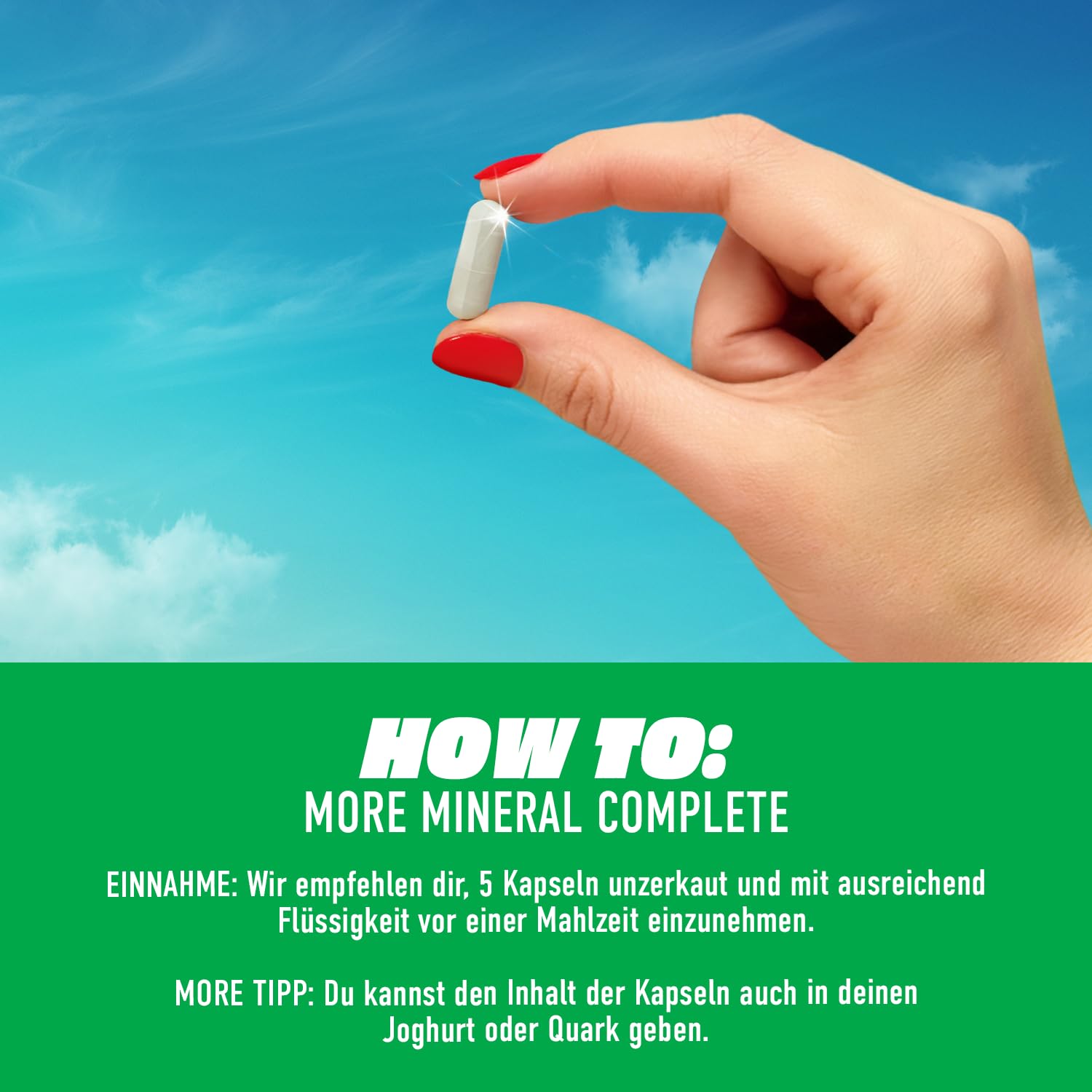 More Mineral Complete V4, 150 Kapseln | mit Vitaminen und Mineralstoffen, vegan, made in Germany