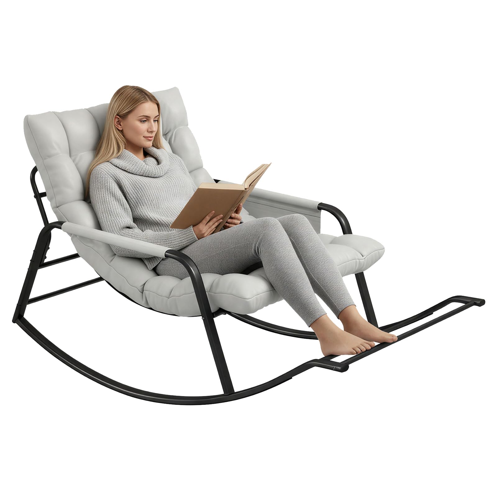 Amazon.com : NUGYK Oversized Indoor Rocking Chair, Plush Papasan