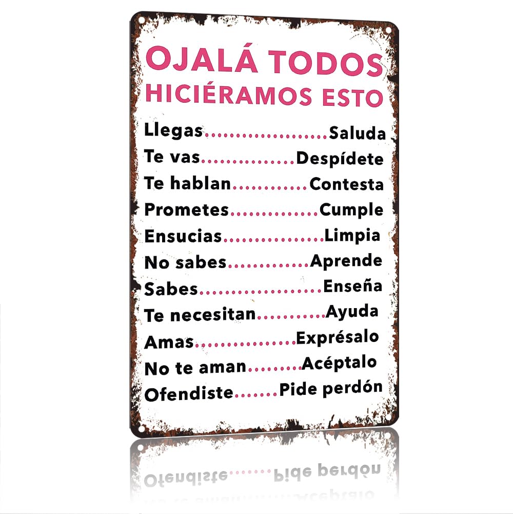 Humorous Word Meaning Casual Multi Scene Home Wall Decor Sign 8x12 Inch