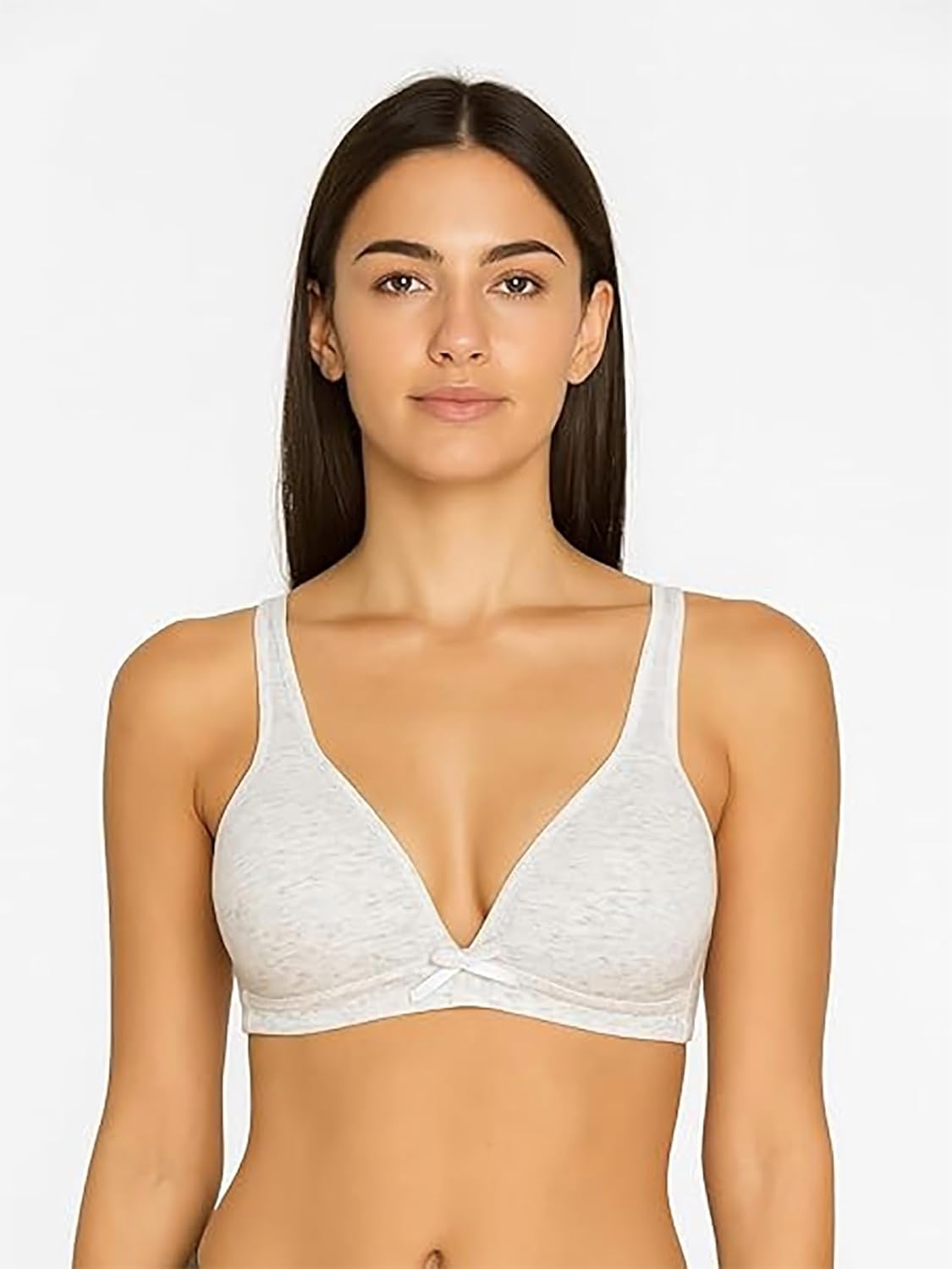 6 Pieces No Wire Full Cup Plain/Lace Light Padded Wire Free Bra A/B/C/D/DD - Image 6