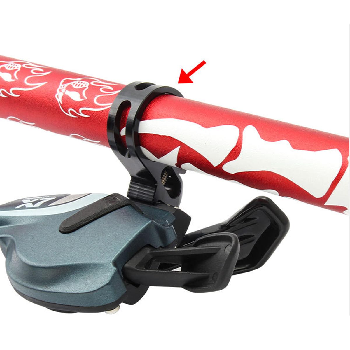 HOUSON Bicycle Shift Lever Clamp, Quick Release Trigger Clamp for Sram X5 X7 X9 X0 XX XO1XX1, Black - Image 3