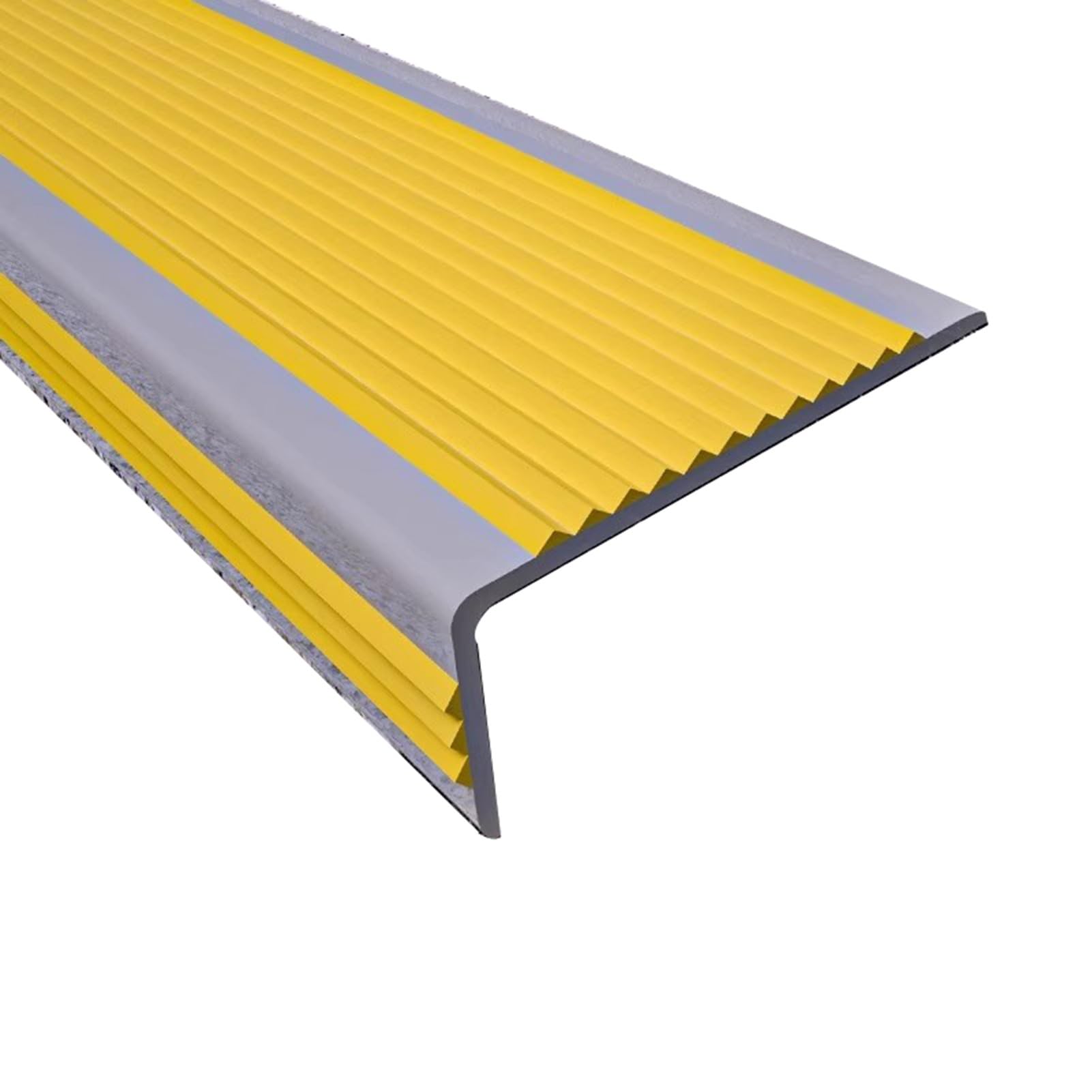 Antypoślizgowa Samoprzylepna Narożnik Schodowy, 500/1000 cm W Kształcie Litery L Listwa Schodowa z PVC do Płytek, Drewna i Metalu Schodowy(Yellow,16ft/500cm)