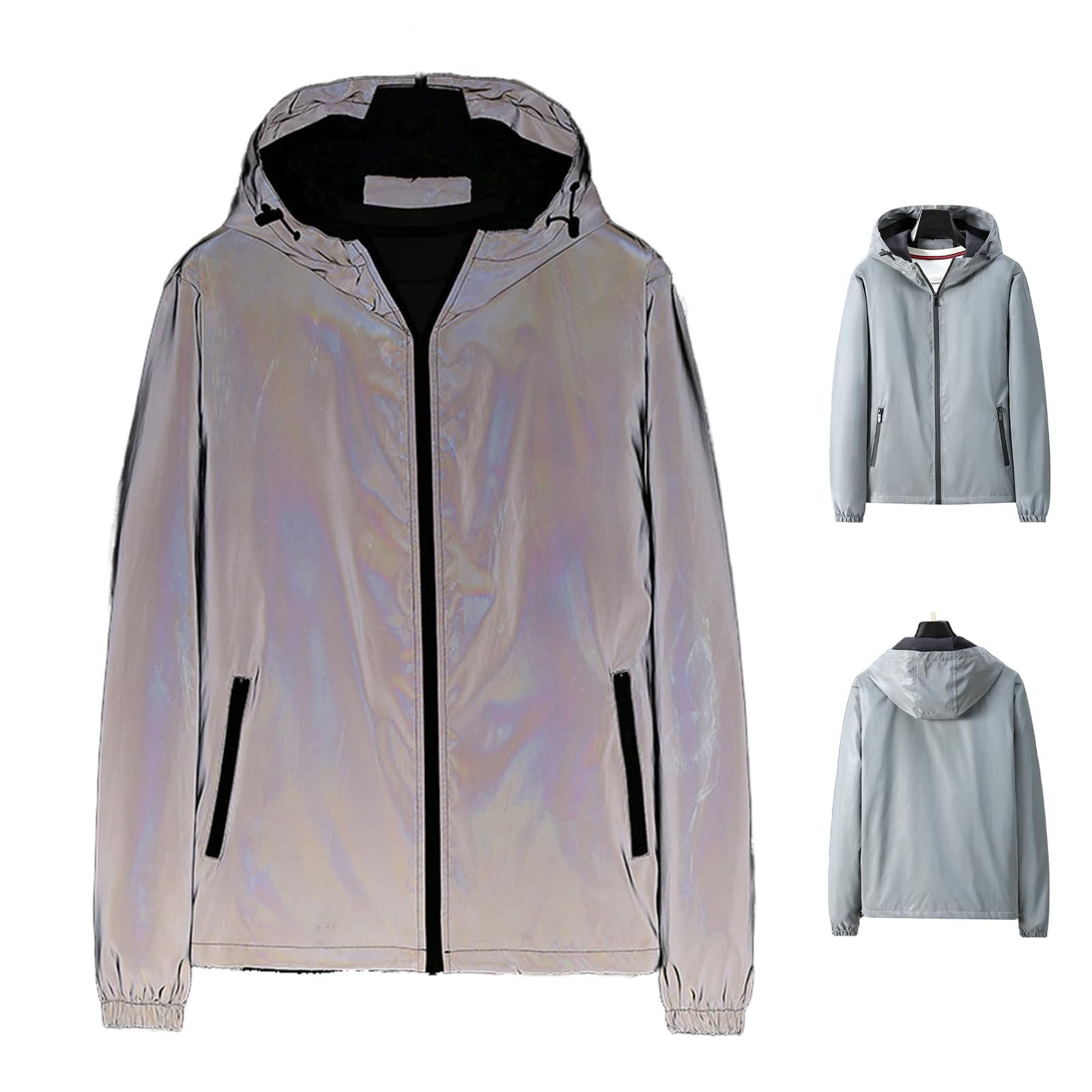 EDAT Chromashift Reflective Windbreaker, chromashift reflective windbreaker – daily wear, night runs, rides & color-shifting