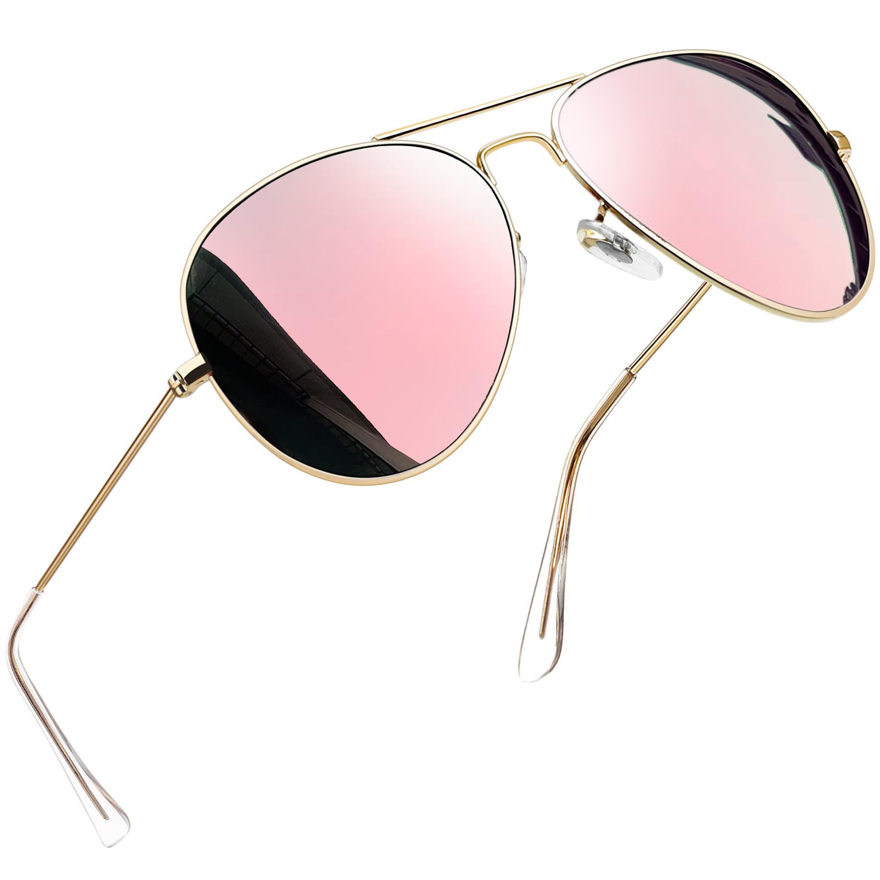 Joopin Polarized Metal Aviation Sunglasses Men Classic Military Sun Glasses Women Rectangle Shades UV400 Protection Costume
