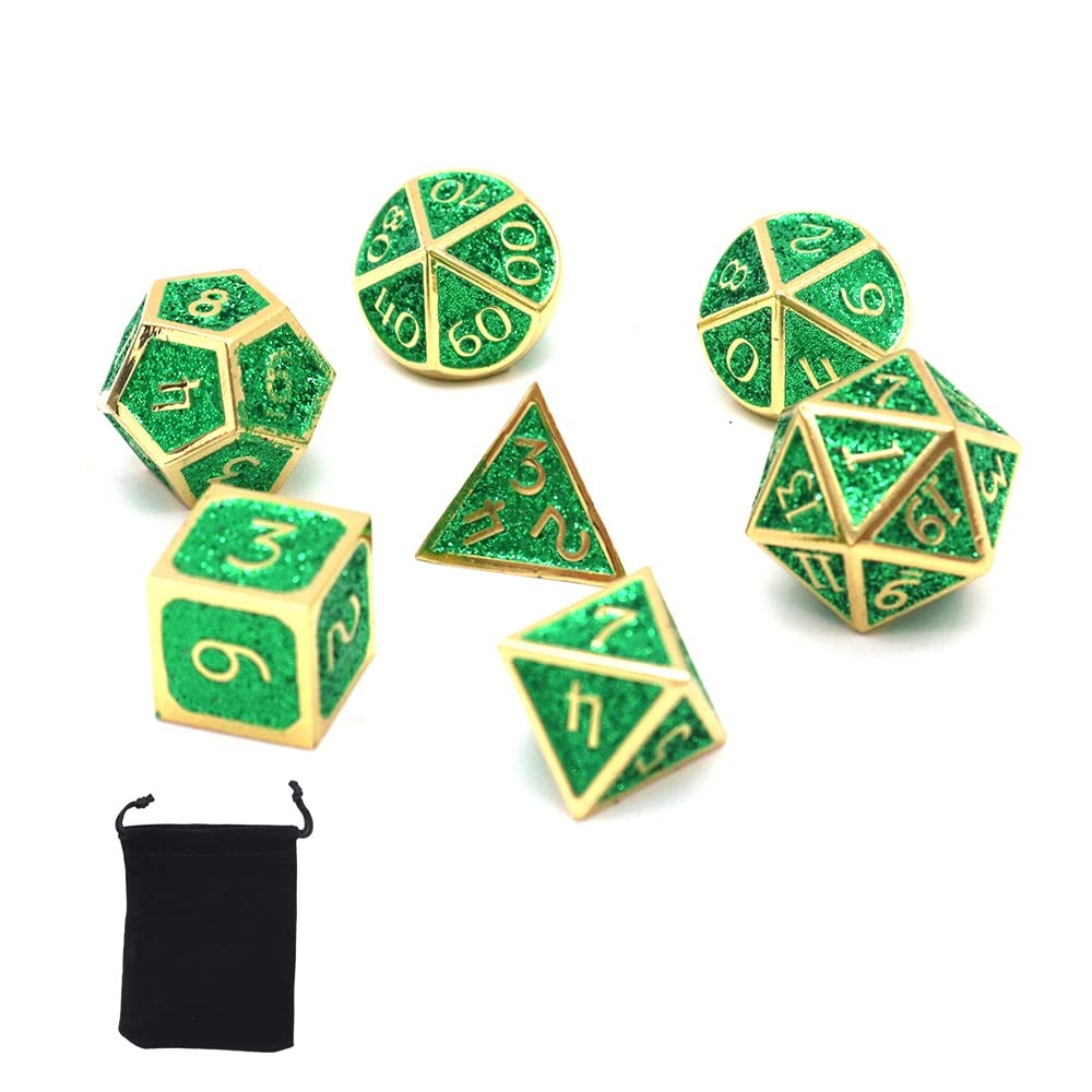 Set Di Dadi Poliedrici Da 7 Pezzi Set Di Dadi Da Gioco Neri - Foto 9