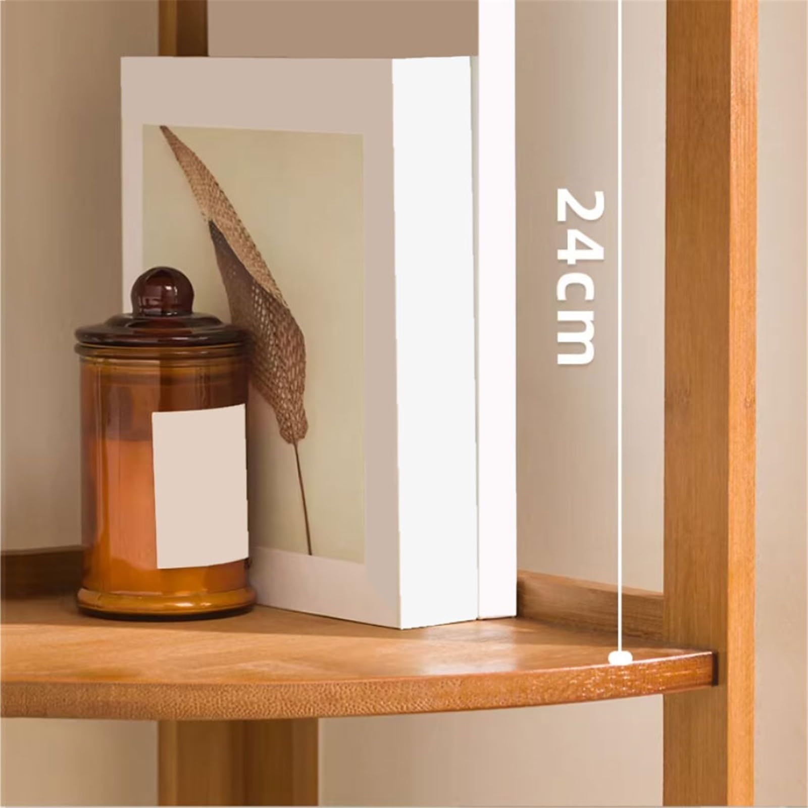 Librerie Scaffale portaoggetti ad Angolo for la casa, Piccola libreria da scrivania