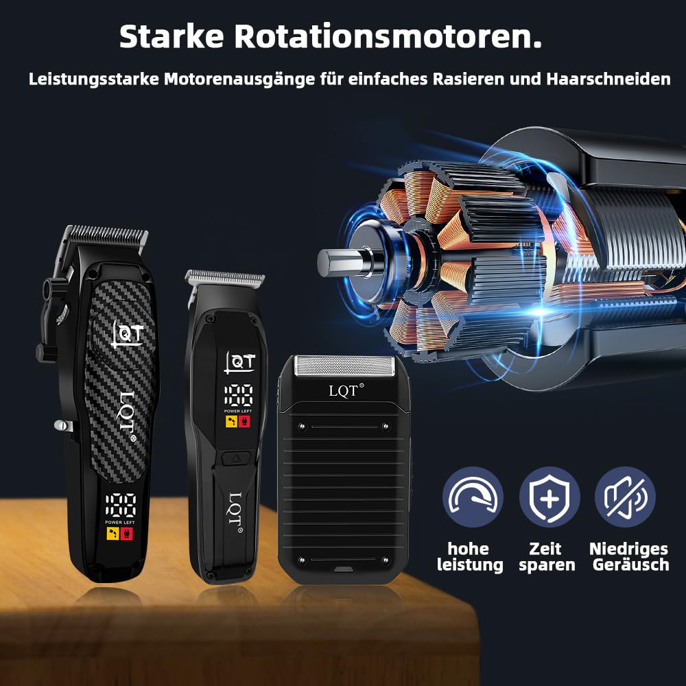 LQT Hair Clippers Men, Cordless Clippers for Men Haircut 3-in-1 Hair Clipper & Mens Beard Trimmers - Image 3