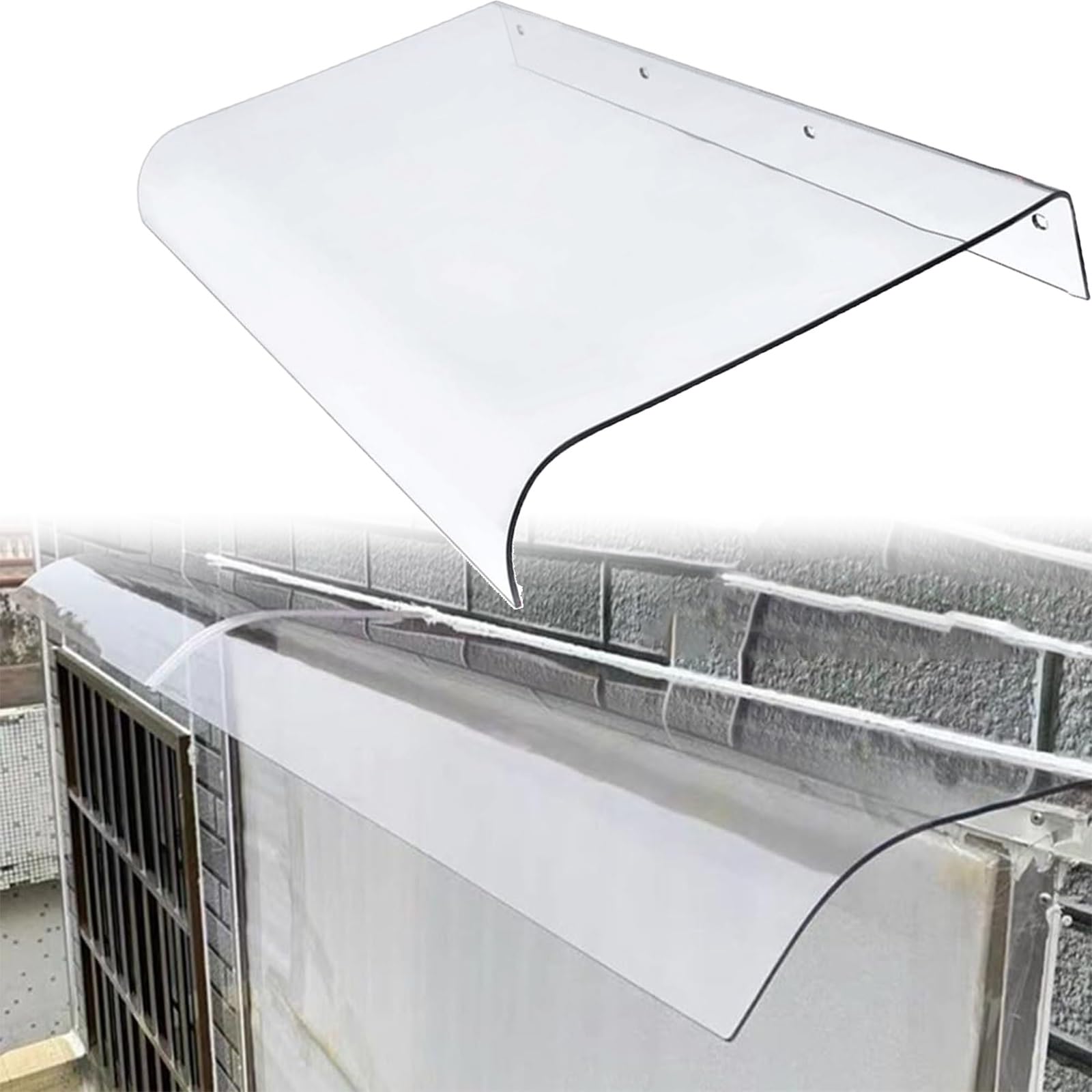 Auvent de fenêtre en polycarbonate 16x40 couverture toit porche et portes