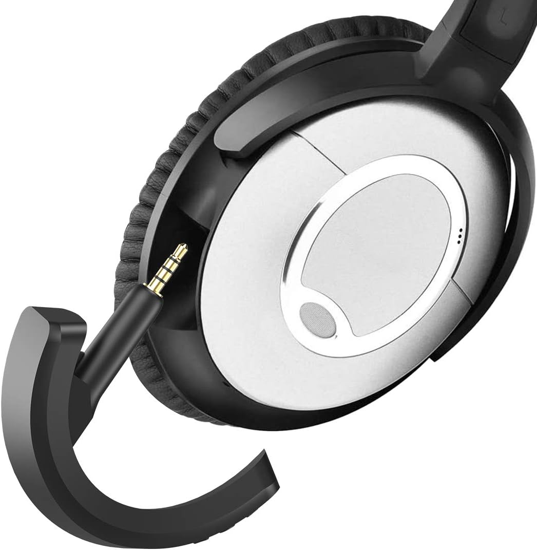 aptX Wireless Bluetooth 5.0 Adapter for Bose QuietComfort QC 15 with Mic/Volume Control, Black