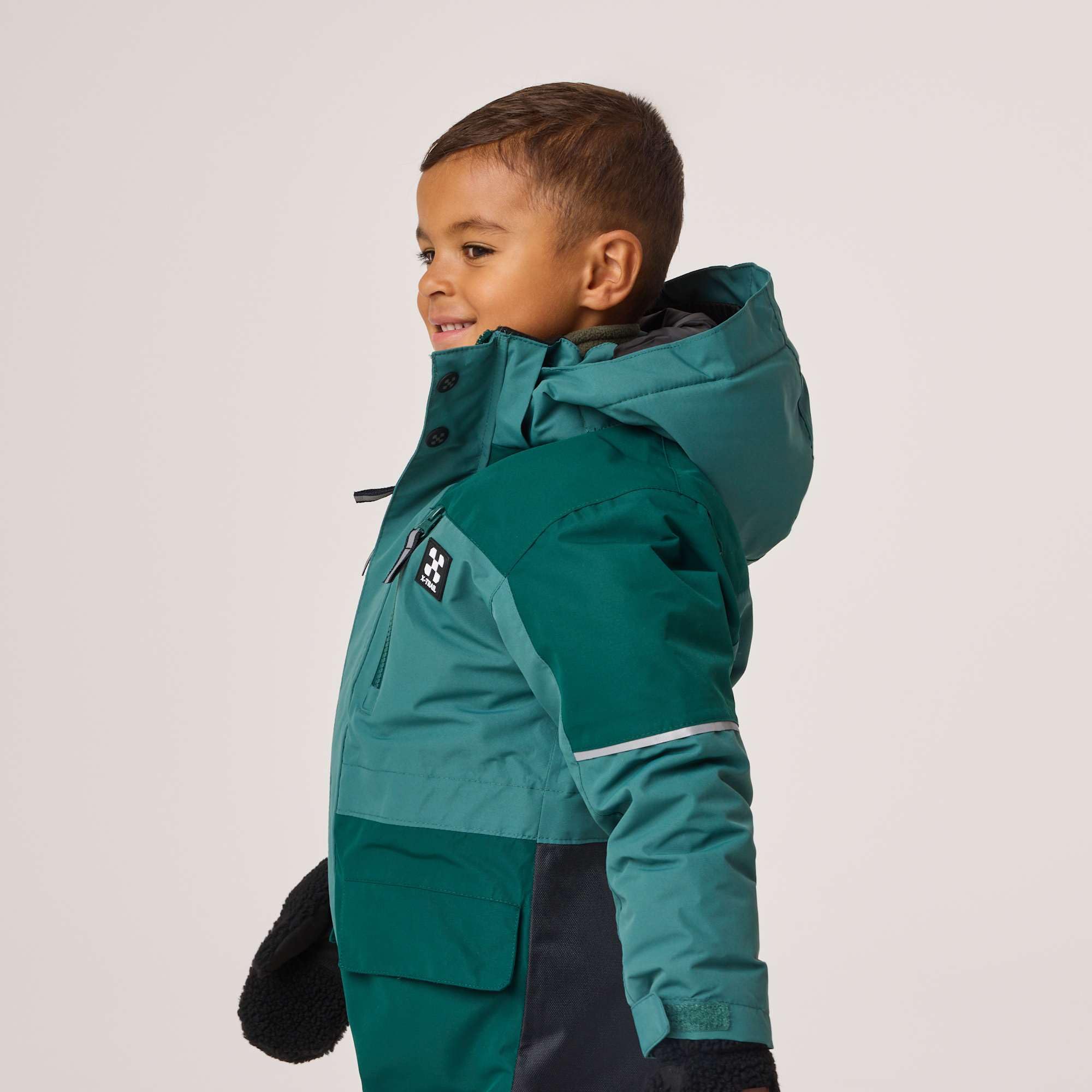 X-trail Winter Overall Combinaison d'Hiver Mixte Enfant avec Capuche Amovible, Imperméable 10000mm, Pare-Neige Ajustable