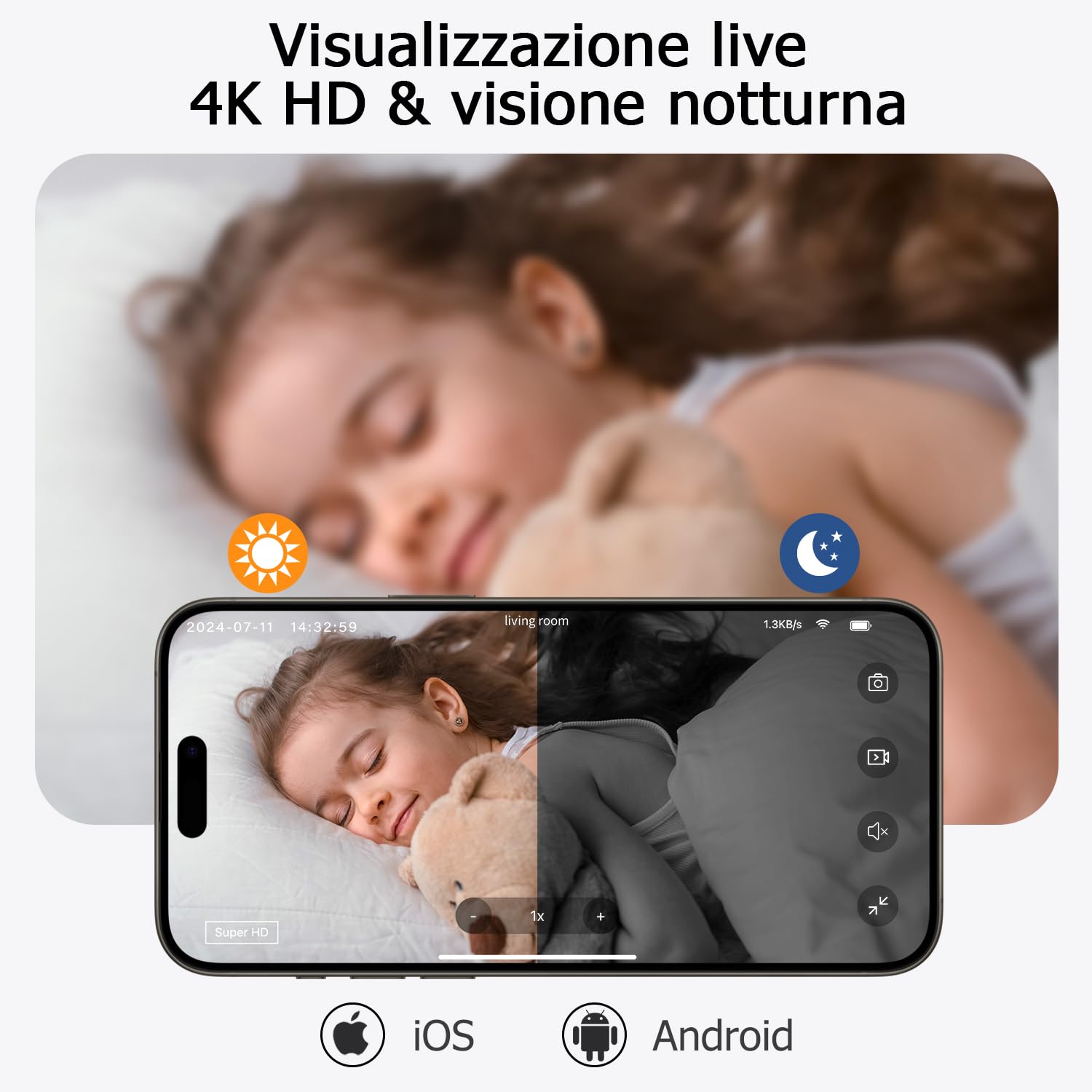 Digimore Mini Telecamera Spia Nascosta | Micro Telecamera WiFi Interno | 10 Hr Registrazione Continua, Cloud Storage Gratis, Rilevamento Movimento & Visione Notturna