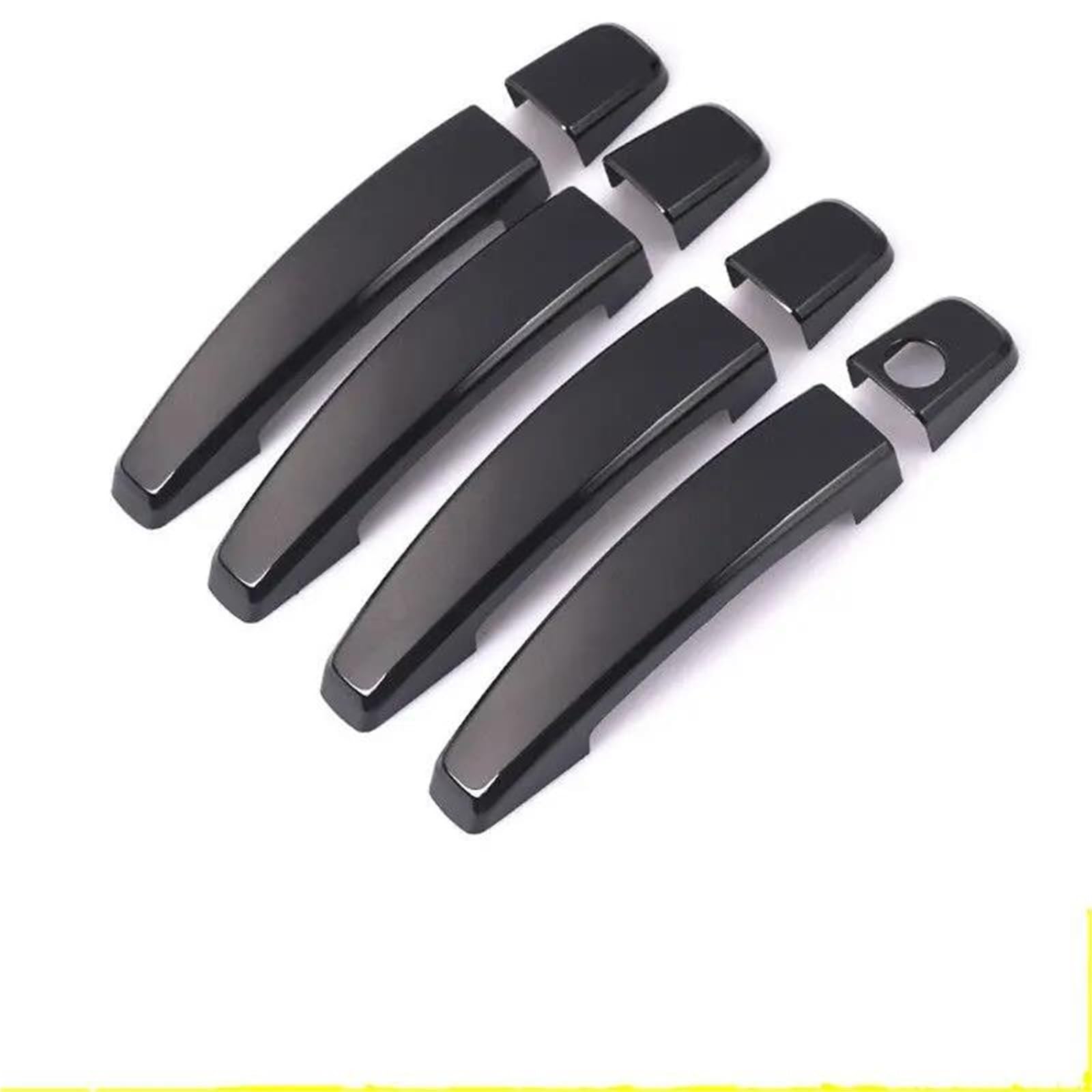 NMJLQW Exterior Decoration Chrome Black Car Door Handle Cover Trim Stickers Styling for Opel for Antara 2006-2015 for Vauxhall for Antara(Black)