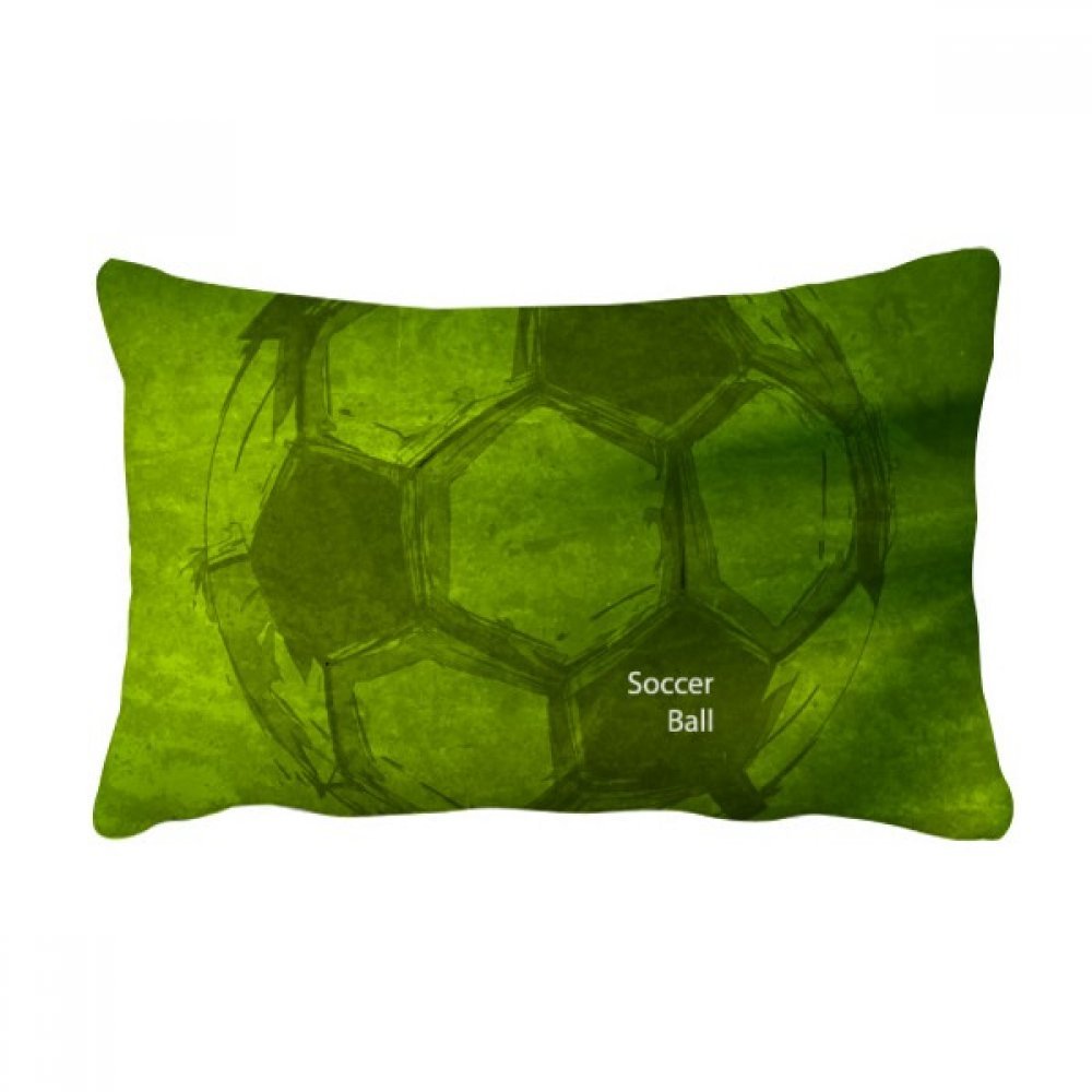 Oreiller lombaire football vert avec insert amovible 40x60
