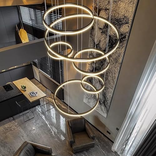 VfA, _ȉƂ̑LEDCgy_gCgvKipVfArO[݂艺CgƖ(6 ring black big,Cold White)