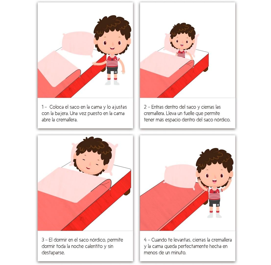 HACIENDO EL INDIO Saco nórdico con Relleno Dinos Cama 105
