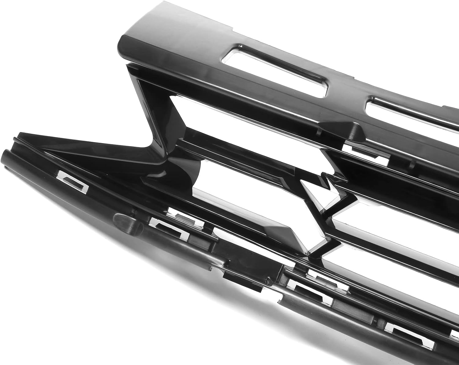 IKON MOTORSPORTS, Front Bumper Cover Compatible With 2019-2024 Camaro LS LT LT1, 19 SS Style Unpainted Black PP Bumper Conversion Guard Bodykit