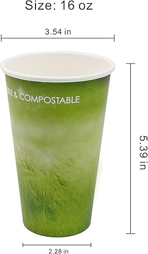 Miniatura 2 de Yes!Fresh Vaso desechable de papel caliente, tazas calientes para café, líquido caliente, chocolate, jugo, adecuado para fiestas, picnic, viajes y