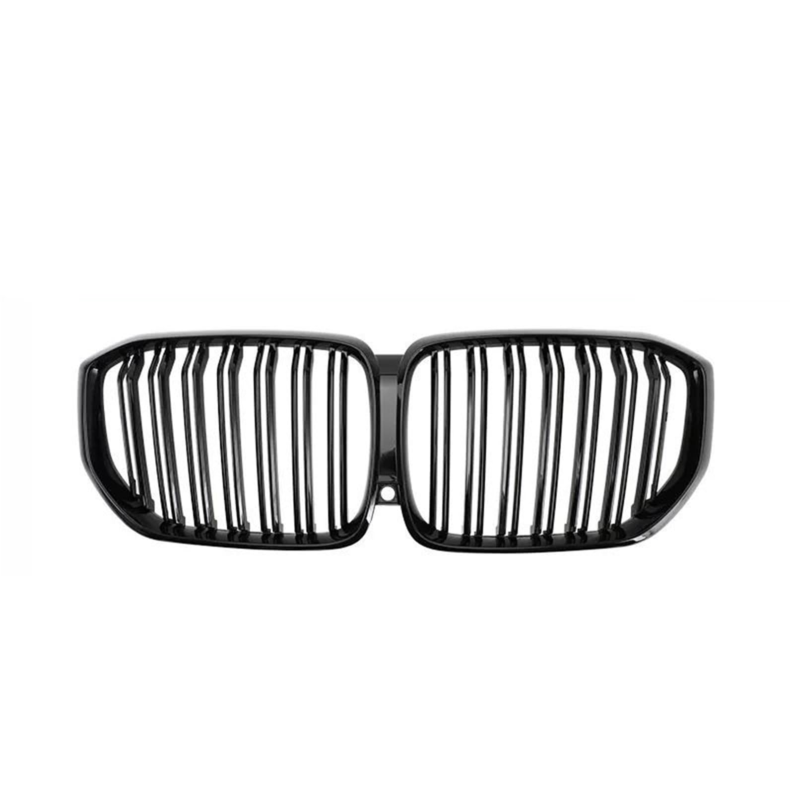 Pasuje do BMW X5 G05 2019 X6 G06 2020 2021 2022 Przednia nerka Grille Grille Gloss Black Silver Diamond Sports osłona chłodnicy(G06 GB Single Slat)