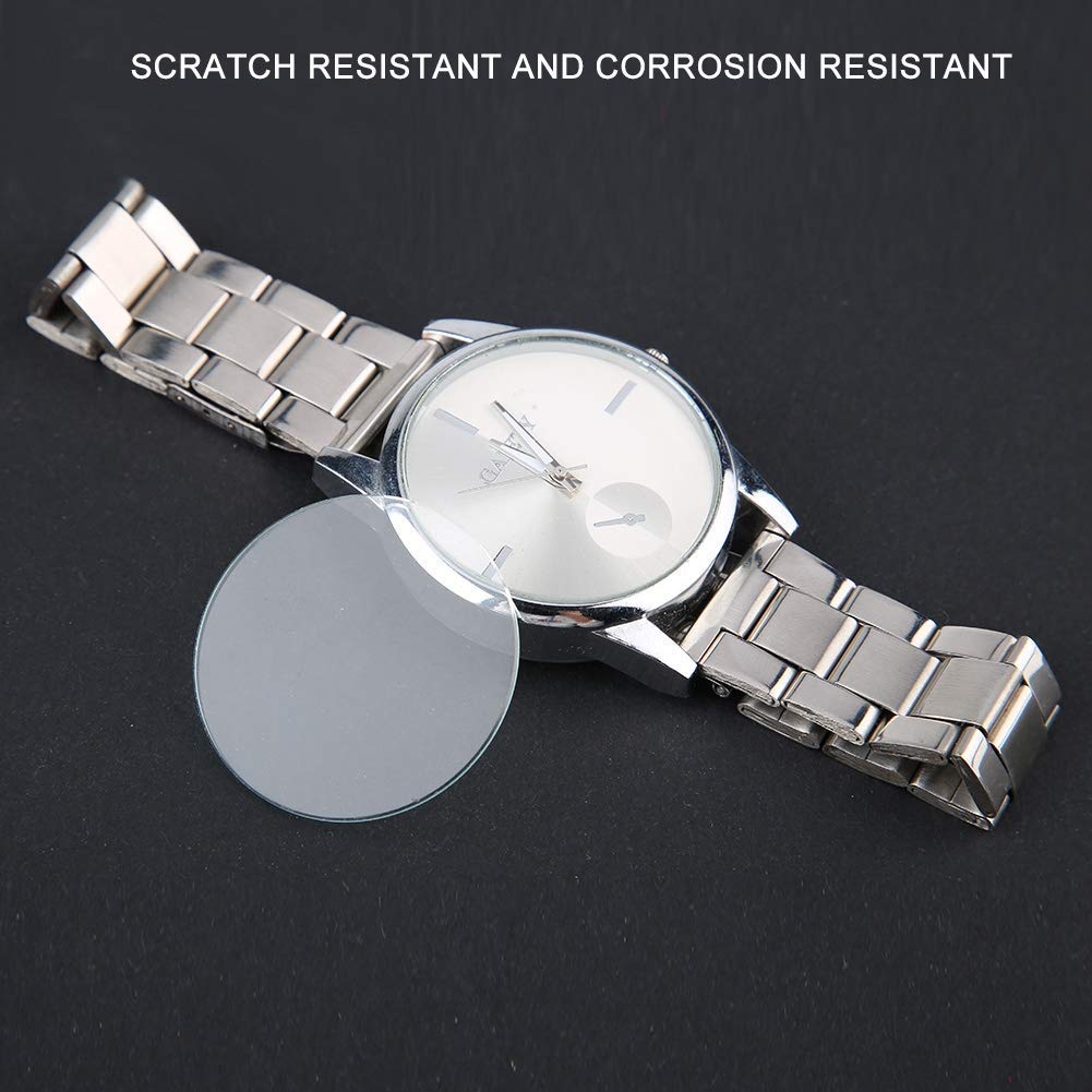 Watch, 5PCS 37/38/39mm Watch Lens lacement, Round Flat Watch Crystal Lens Glass lacement Parts for Watchmaker air lacement Optics for Watch