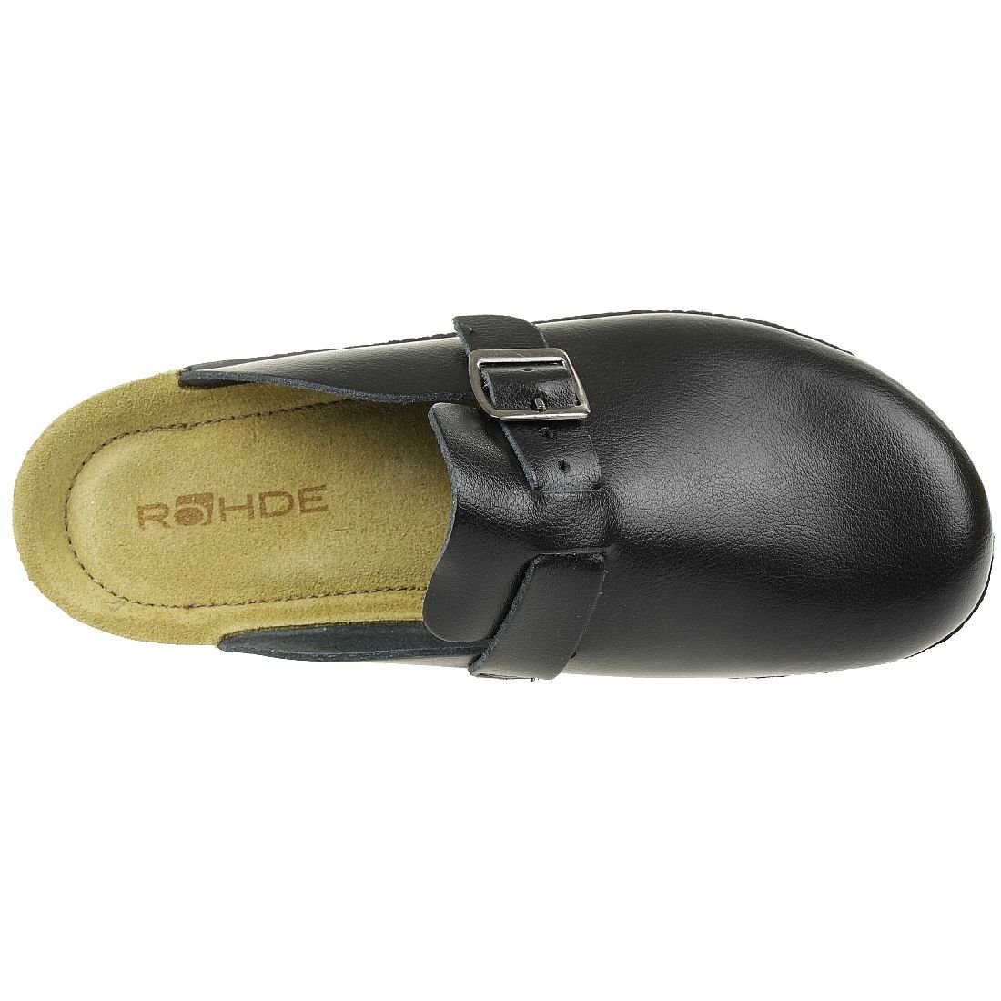 Rohde Neustadt-H Clogs Herren Hausschuhe Schuhe 1511 schwarz