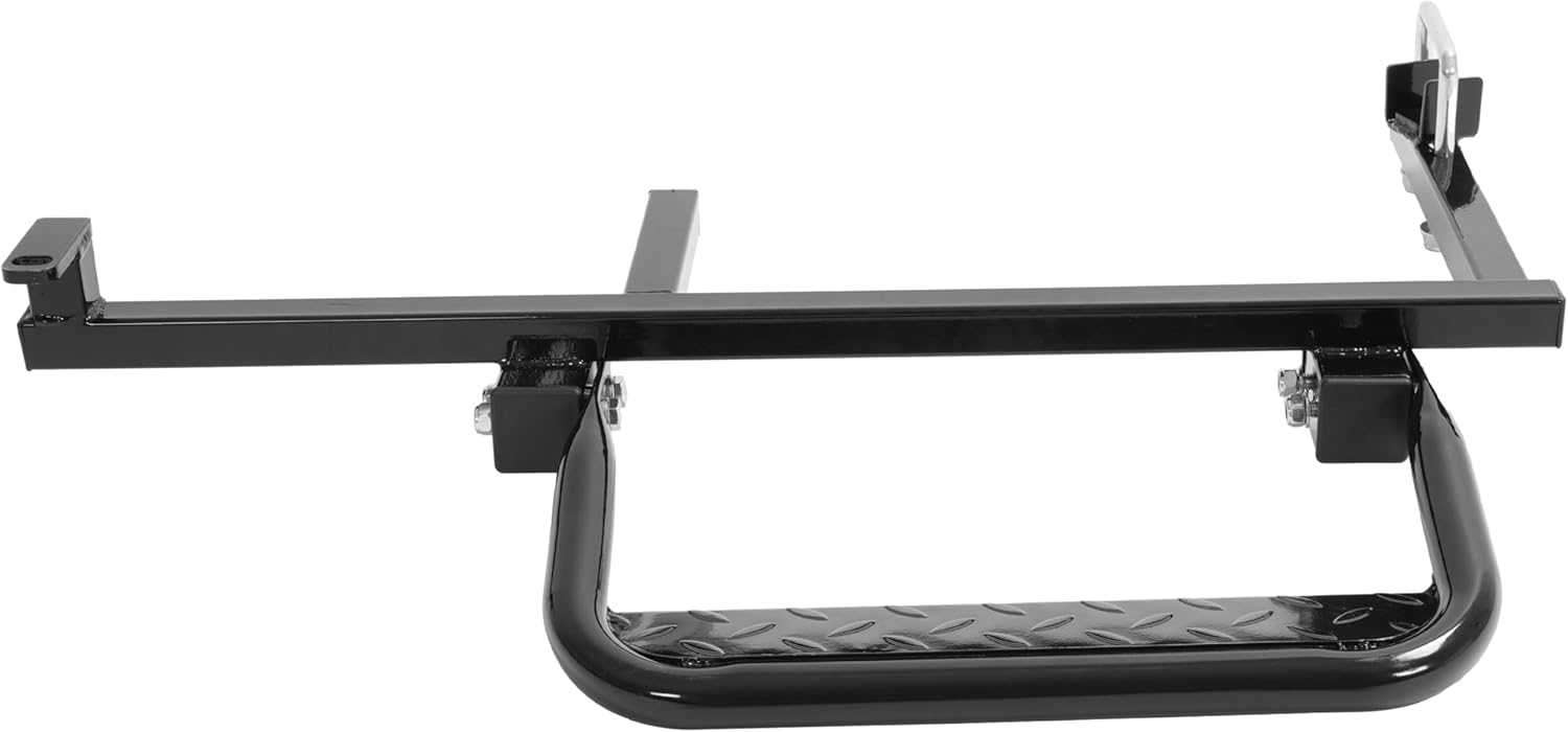 ALMULOO Heavy Duty Nerf Bars Compatible with 2008+ EZGO RXV Gas & Electric Golf Carts Powder-Coated Black Running Boards (Set of 2)