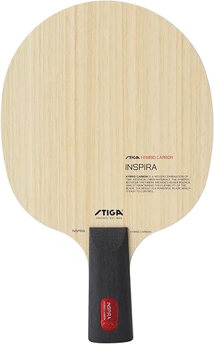 STIGA Inspira - Cuchilla de tenis de mesa híbrida de carbono, cuchilla profesional ofensiva con máximo control y potencia