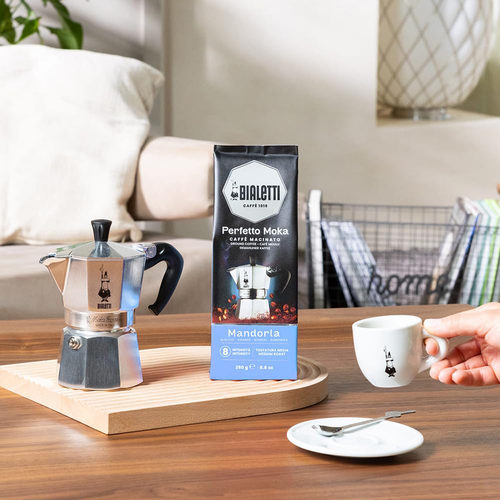 Bialetti Perfetto Moka Café moulu, 1,5 kg, saveur noisette - 6 x 250 g