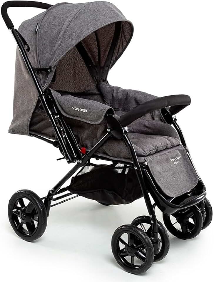 Voyage Carrinho de Bebê Passeio Tipo Berço Choice Cinza