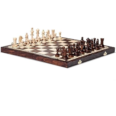 Brand New Hand Crafted Tournament 76 Wooden Chess Set 39cm x 39cm
