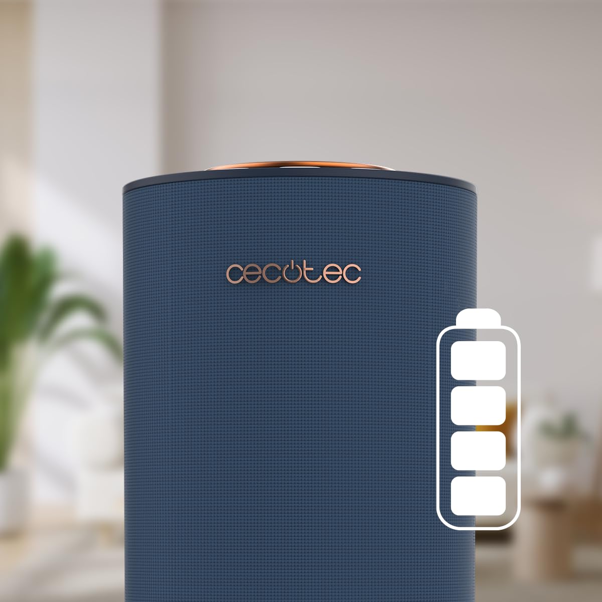 Cecotec Umidificatore Ultrasuoni con Diffusore Aromi 10ml PureAroma 3000 Navy Sound. Altoparlante Bluetooth, Ricarica Wireless, Timer 8h, 3 Modalità Vapore, Luce LED Colori, Aromaterapia, Compatto