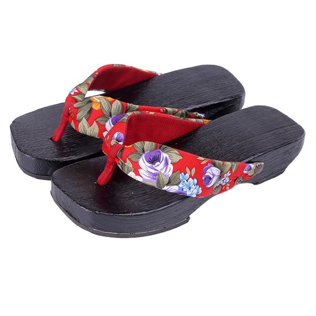 YFSJJ Femeninas Zuecos Zapatillas Laderas Tacones Altos,Zapatillas de Plataforma de Tacón Alto para Mujer Sandalias de Playa Antideslizantes Zapatos