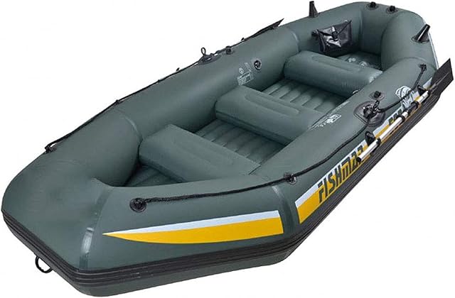 Spacmirrors Heavy Duty Inflatable Kayak for Adults, PVC Inflatable Dingy Boat for Boating Fishing or Playing on Lakes Rivers, Kayak, Dinghies, 192*108*38cm