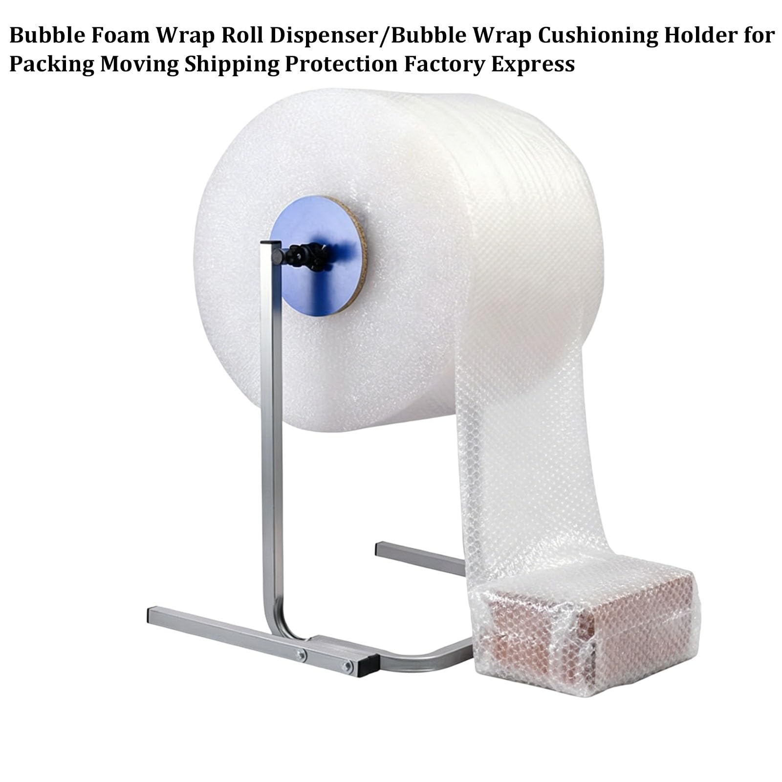 Dispenser per rotolo di pluriball, supporto da tavolo per pluriball, dispenser manuale di pellicola in schiuma per imballaggio, trasloco, spedizione, protezione, fabbrica(60cm/23.6in)
