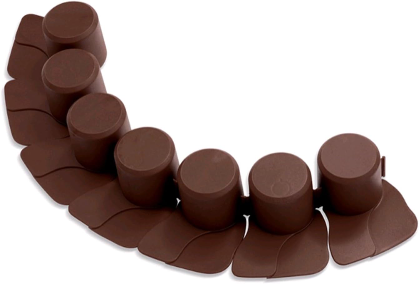 Palisade Lawn Flower Bed Edging, 4.05 m, 4 Colours brown