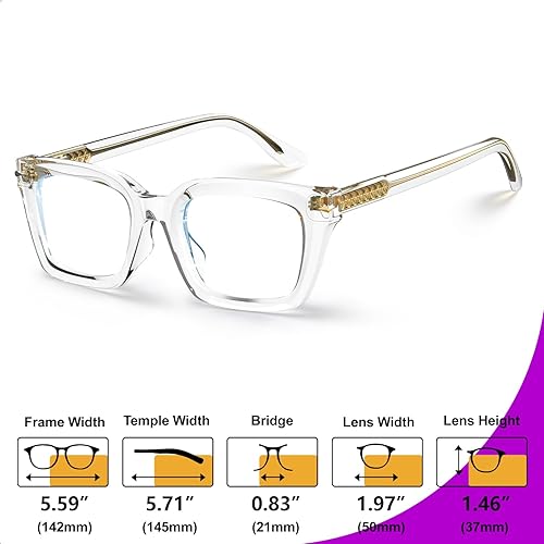 Miniatura 7 de VISOONE Progressive Multifocal Reading Glasses Spring Hinge Blue Light Blocking for Women and Men readers YALE