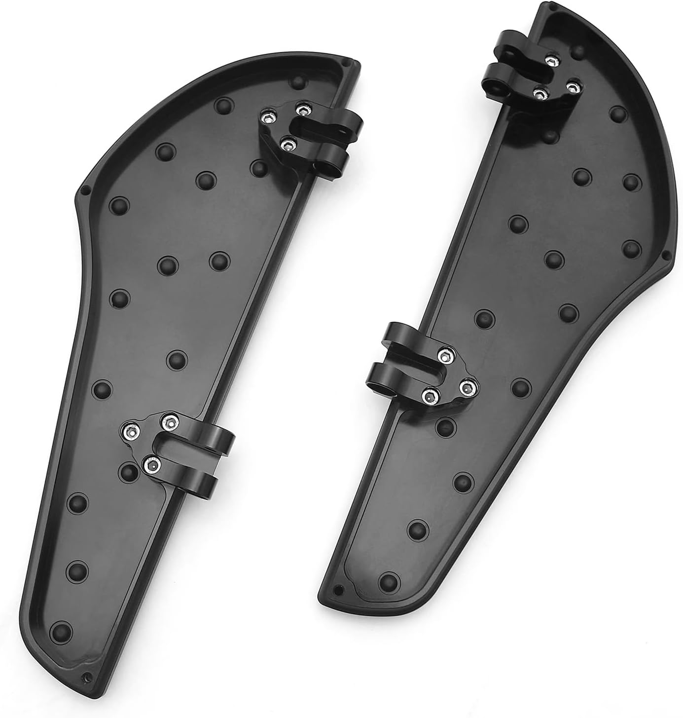 Defiance Rider Black Driver Floorboards Foot Boards for HY Street Glide FLHX Road Glide Road king Electra Glide 2000-up