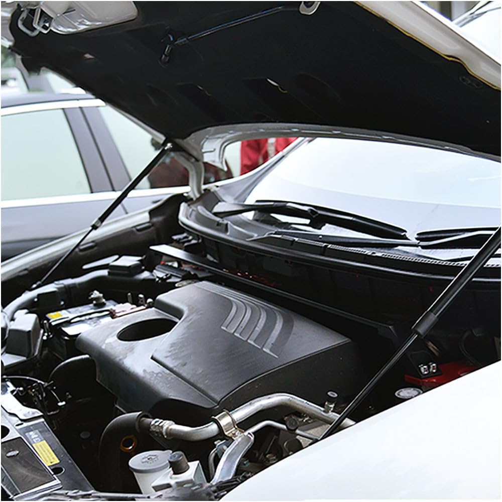 Car Front Hood Support Spring Strut Bars Hydraulic Rod Refit Styling Compatible With Nissan X-Ttail T31 2007-2013(Carbon black)