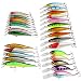Shelure Minnow Fishing Lures for Bass Trout Sinking Crankbaits Jerkbaits Saltwater Hard Lure (A2 Series)