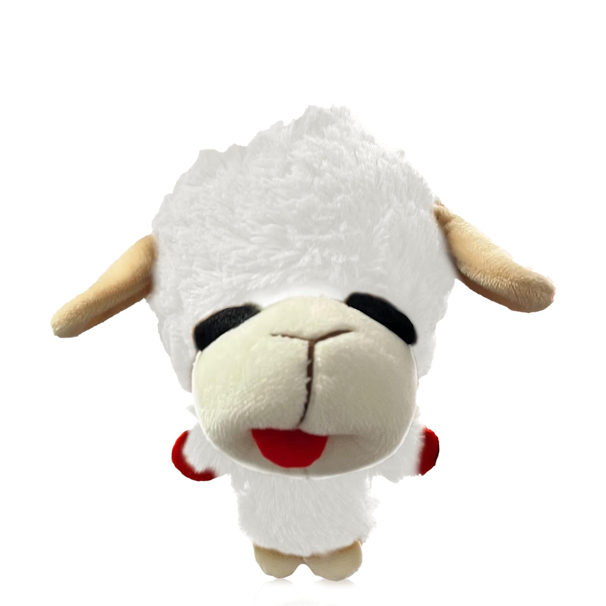 Multipet Lamb Chop Head Knobby Noggins Dog Ball Toy Size 5