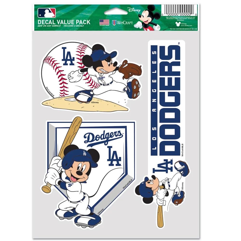 Amazon.com: Los Angeles Dodgers / Disney Multi Use 3 Fan Pack