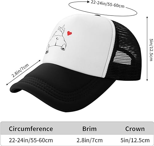 Miniatura 6 de Gorra de malla para papá, ajustable, lavada, con parte inferior de bulldog francés, gorra de béisbol para papá, divertida gorra de camionero para