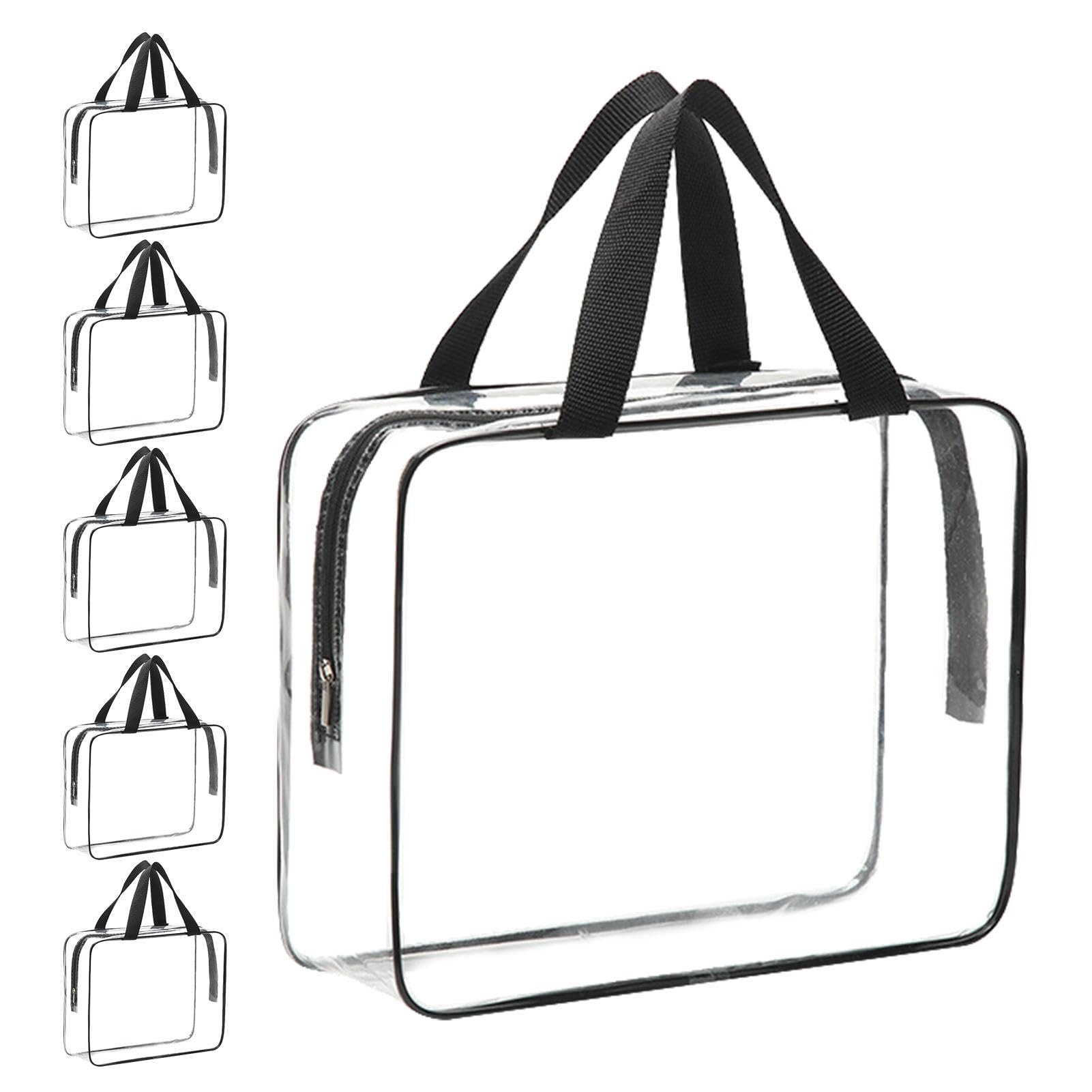 Sac de rangement pour jouets en PVC durable, conteneur zippé transparent haut de gamme