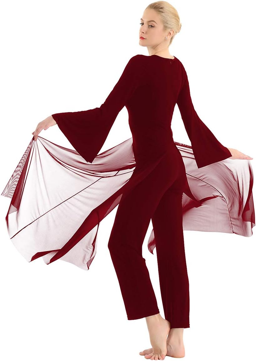 Tuta Da Balletto A Maniche Lunghe - In Spandex, Per Donna, Elegante E Comoda Per Allenamento - Foto 2