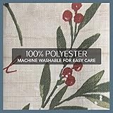 Elrene Home Fashions Holiday Tree Trimmings Fabric Napkins, Set of 4, 17 Inches x 17 Inches - Image 4